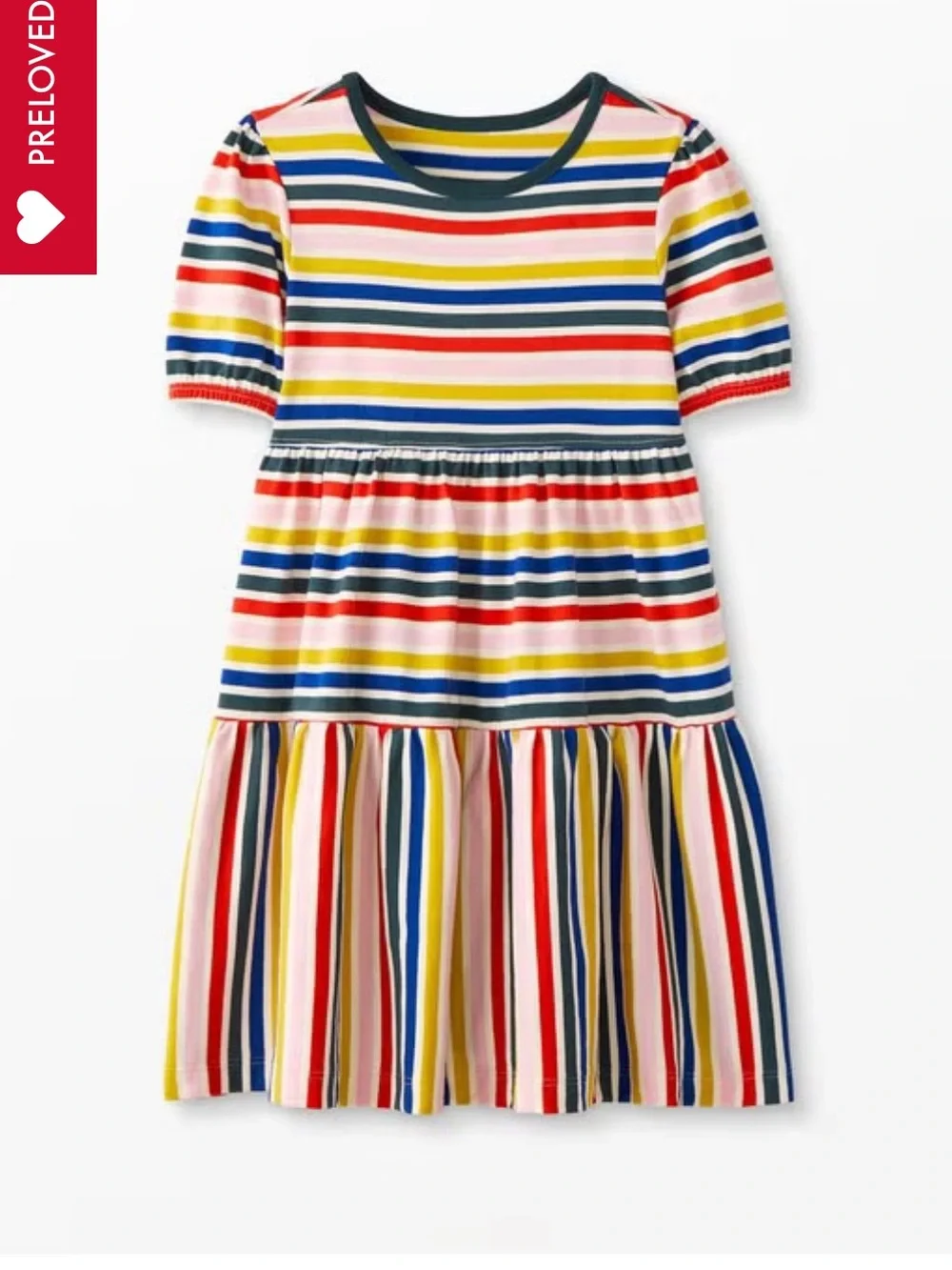 Hanna Andersson Multicolor Striped midi dress